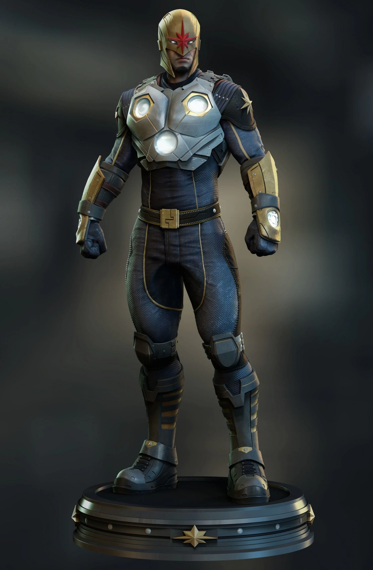 Nova Marvel 3D Print Model .c4d .max .obj .3ds .fbx .stl .blend 