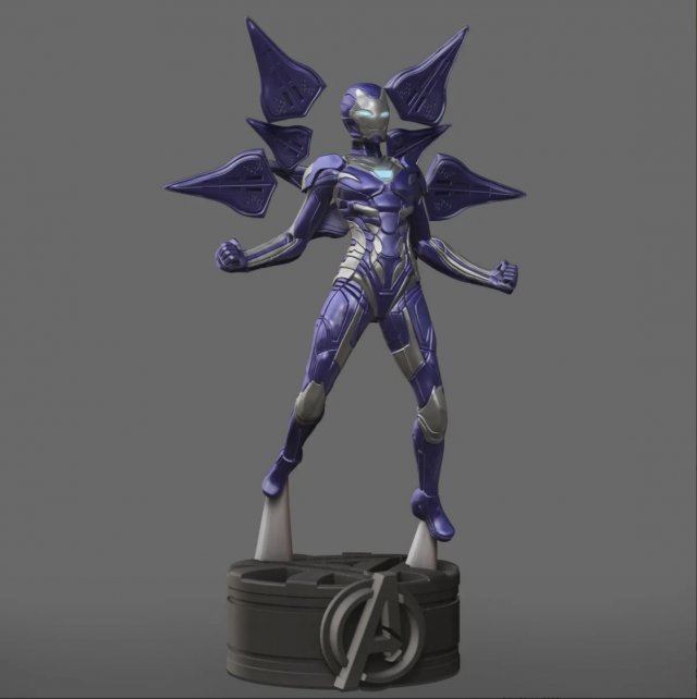Pepper Potts Model Cetak 3D .c4d .max .obj .3ds .fbx .stl .blend 