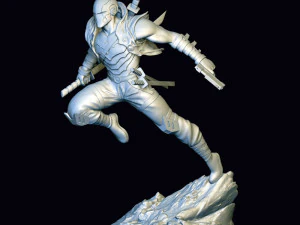 Ronin Vermelho Modelo de Impressão 3D