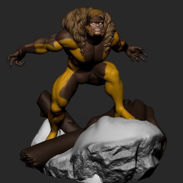 Sabretooth X-Men 3D 프린트 모델 .c4d .max .obj .3ds .fbx .stl .blend 