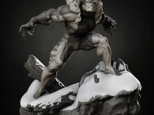 Sabretooth X-Men 3D 프린트 모델