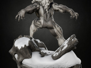 Sabretooth X-Men 3D 프린트 모델