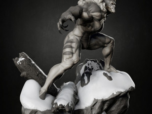 Sabretooth X-Men 3D 프린트 모델
