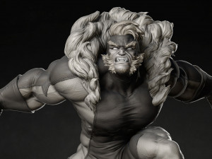 Sabretooth X-Men 3D 프린트 모델
