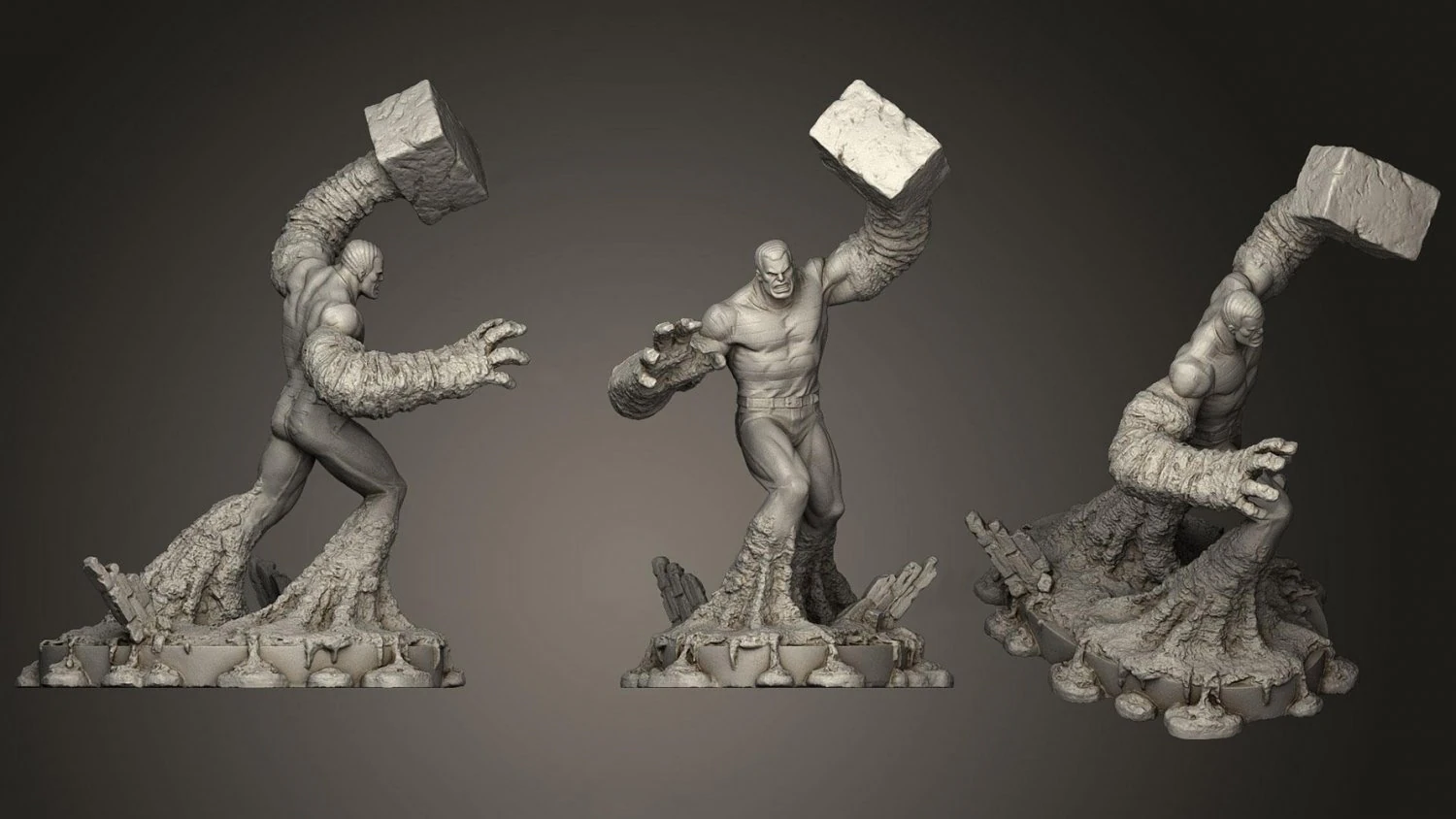 Sandman Sculpture Statue 3D Print Model .c4d .max .obj .3ds .fbx .stl .blend 