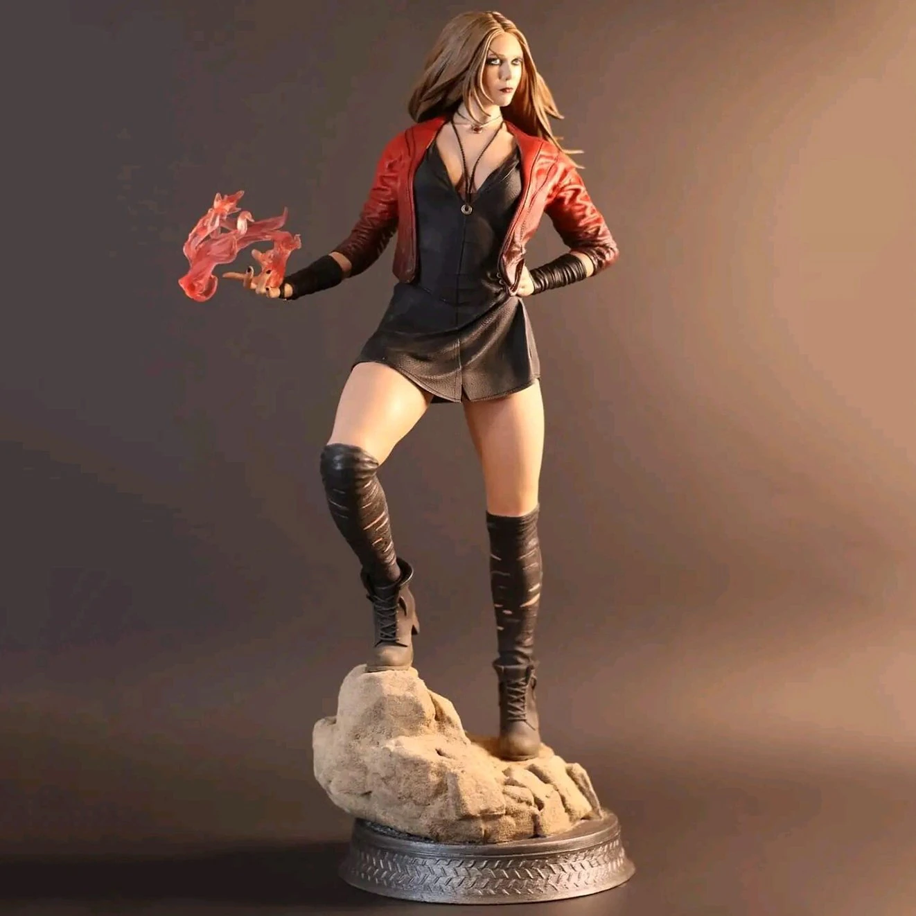Scarlet Witch 3D Print Model .c4d .max .obj .3ds .fbx .stl .blend 