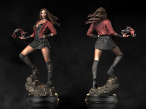 Scarlet Witch 3D Print Model