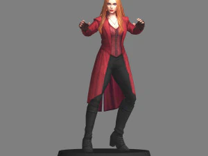 Scarlet Witch 3D Print Model