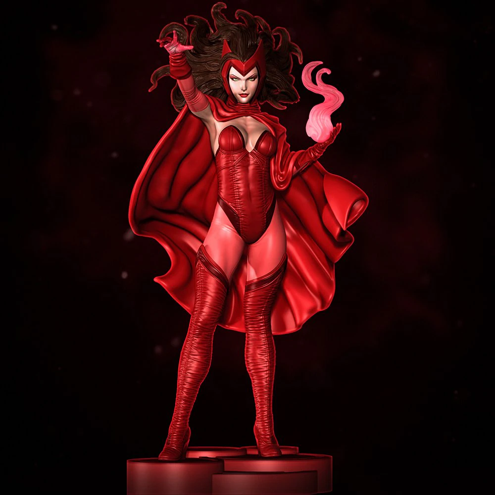 Scarlet Witch 3D Print Model .c4d .max .obj .3ds .fbx .stl .blend 