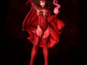 Scarlet Witch 3D-Druckmodell
