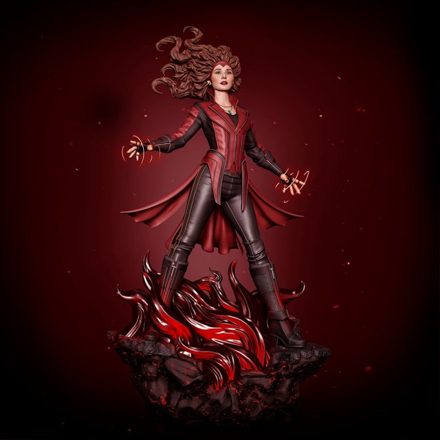 Scarlet Witch 3D-Druckmodell .c4d .max .obj .3ds .fbx .stl .blend 