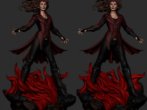 Scarlet Witch 3D-Druckmodell