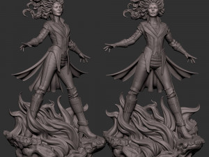 Scarlet Witch 3D-Druckmodell
