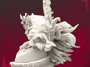 Scarlet Witch Bust 3D Print Model