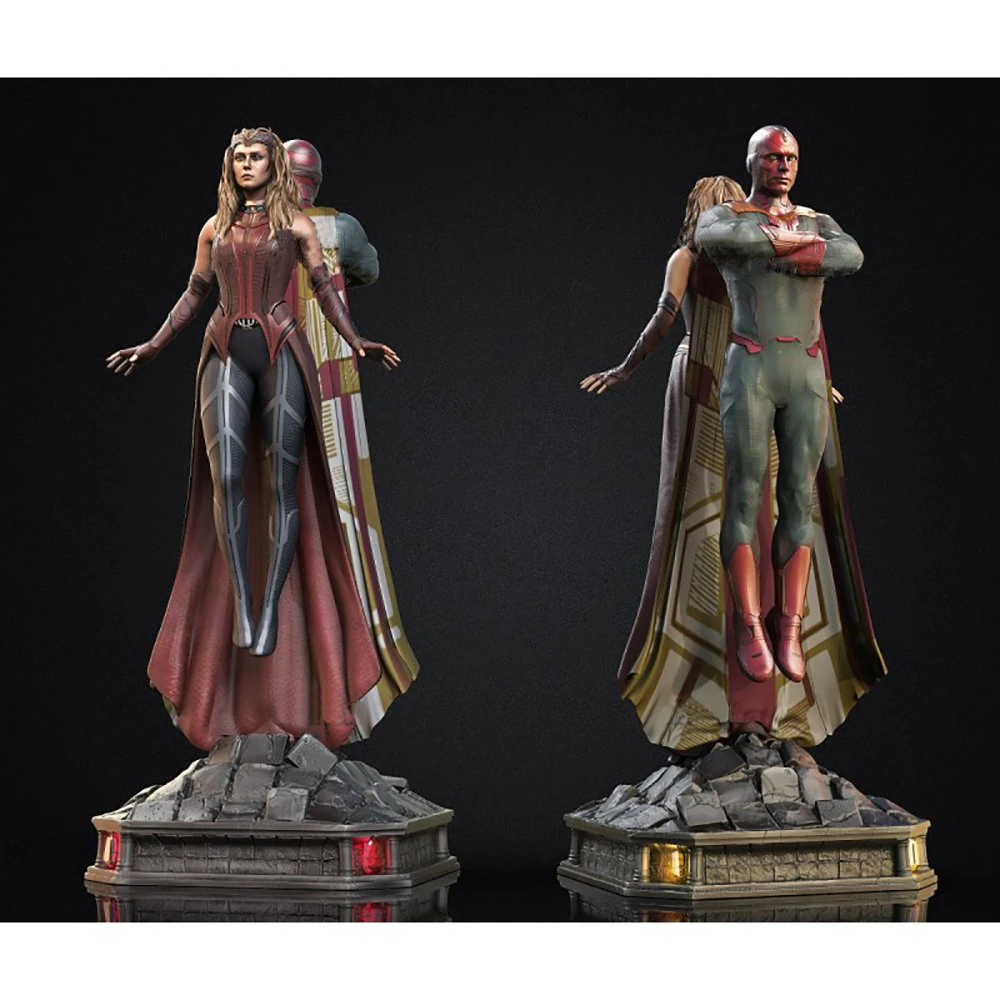 Wanda and Vision 3D Print Model .c4d .max .obj .3ds .fbx .stl .blend