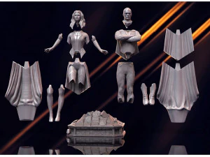 Wanda and Vision 3D Print Model