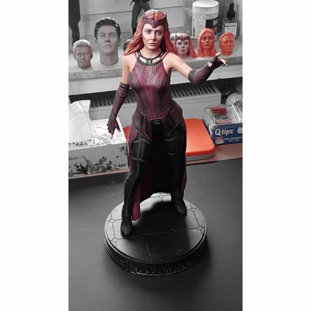 Wanda Scarlet Witch 3D Print Model .c4d .max .obj .3ds .fbx .stl .blend 