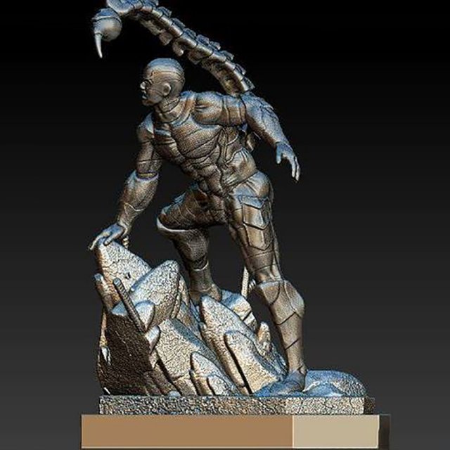 Scorpion - Spiderman Villain 3D Принт Модель .c4d .max .obj .3ds .fbx .stl .blend 