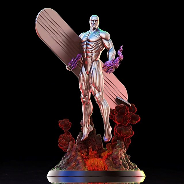 Silver Surfer Modello di stampa 3D .c4d .max .obj .3ds .fbx .stl .blend 