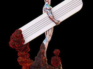 Silver Surfer 3D Print Model