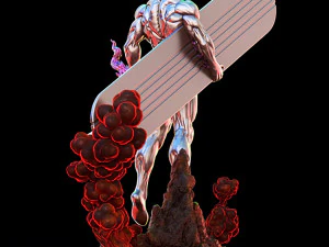 Silver Surfer 3D Print Model