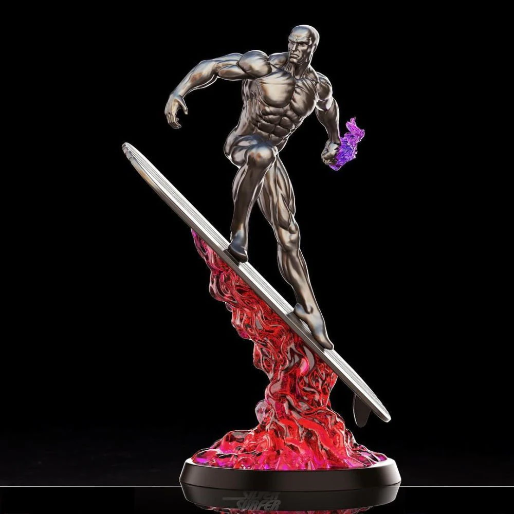 Silver Surfer 3D Print Model .c4d .max .obj .3ds .fbx .stl .blend 