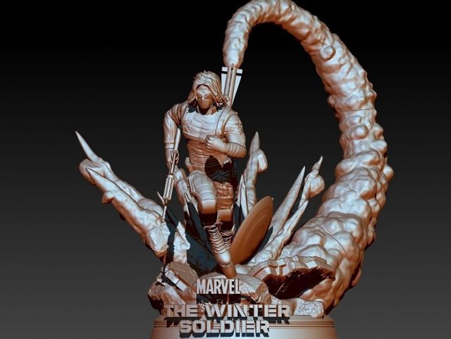 Winter Soldier Modelo de Impressão 3D .c4d .max .obj .3ds .fbx .stl .blend 