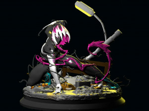 Spider Gwen Venomized 3D Print Model