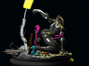 Spider Gwen Venomized 3D Print Model