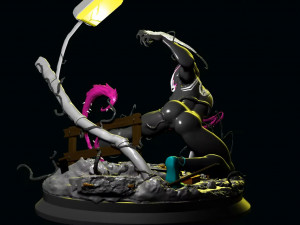 Spider Gwen Venomized 3D Print Model