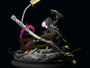 Spider Gwen Venomized 3D Print Model