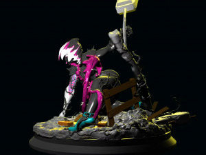 Spider Gwen Venomized 3D Print Model