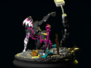 Spider Gwen Venomized 3D Print Model