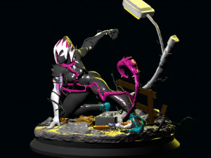 Spider Gwen Venomized 3D Print Model