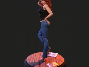 Mary Jane Watson 3D 프린트 모델