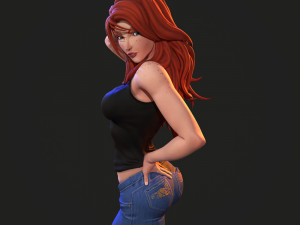 Mary Jane Watson Modelo de Impressão 3D