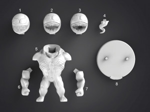Chibi Venom 3D Принт Модель