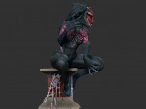 Gwenom Statue 3D Print Model