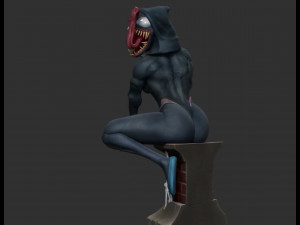 Gwenom Statue 3D Принт Модель
