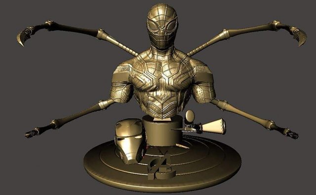 Iron Spider 3D Druckmodell .c4d .max .obj .3ds .fbx .stl .blend 