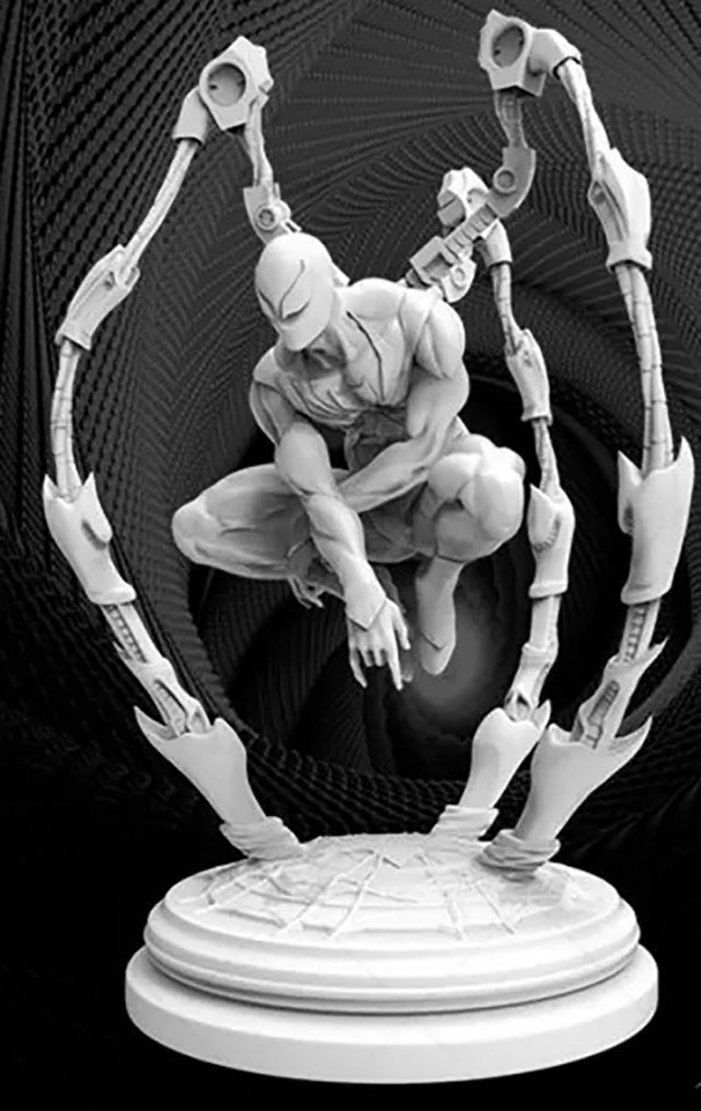 Iron Spider 3D प्रिंट मॉडल .c4d .max .obj .3ds .fbx .stl .blend 
