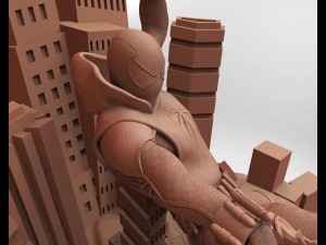 Scarlet Spiderman Model Cetak 3D
