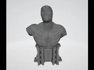 Buste de Spiderman Modèles 3D en vedette