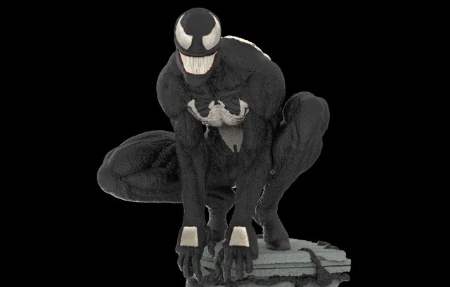 Symbiote Spiderman Model Cetak 3D .c4d .max .obj .3ds .fbx .stl .blend 