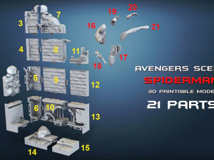 Spiderman Avenger Modelo de impresión 3D