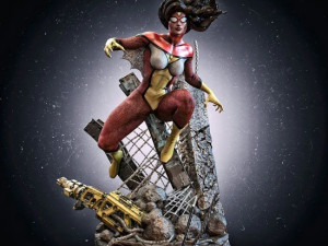 SpiderWoman 3D Print Model