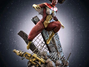 SpiderWoman 3D Print Model