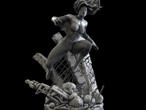 SpiderWoman Modèles 3D en vedette
