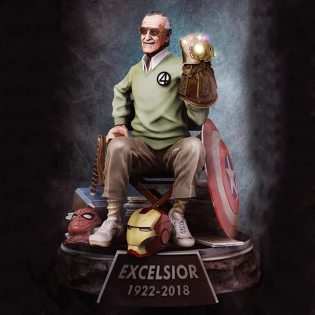 Stan Lee Modelo de impresión 3D .c4d .max .obj .3ds .fbx .stl .blend 