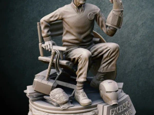 Stan Lee 3D Print Model